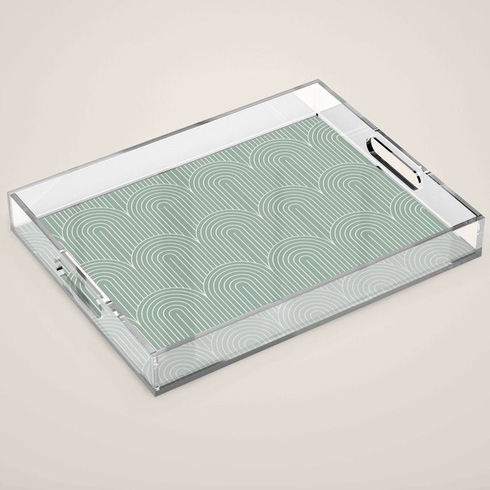 Art Deco Arch Pattern XXXII Acrylic Tray Gallery Image 1