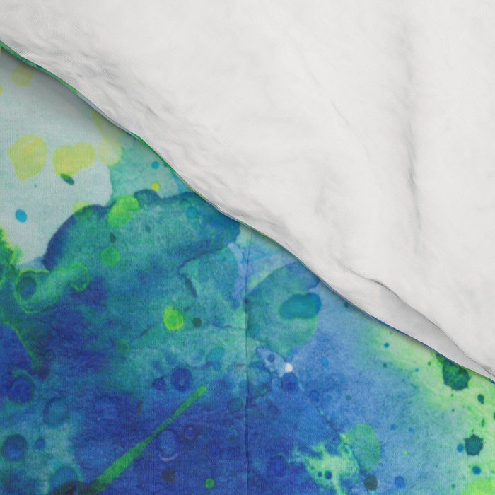 Caribbean Blues Abstract Comforter Gallery Image 4