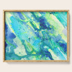 Caribbean Blues Abstract Serving Tray Gallery Image 1