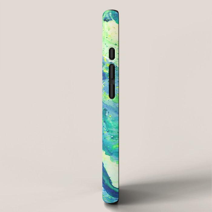 Caribbean Blues Abstract iPhone Case Gallery Image 2