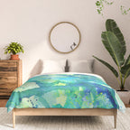 Caribbean Blues Abstract Comforter Gallery Image 3