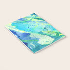 Caribbean Blues Abstract Notebook Gallery Image 3