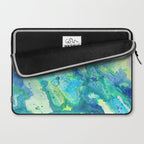 Caribbean Blues Abstract Laptop Sleeve Gallery Image 2