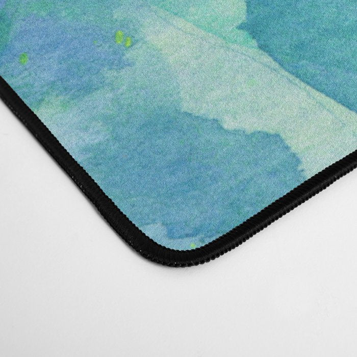 Caribbean Blues Abstract Desk Mat Gallery Image 4