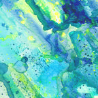 Caribbean Blues Abstract Coffee Mug Gallery Image 2