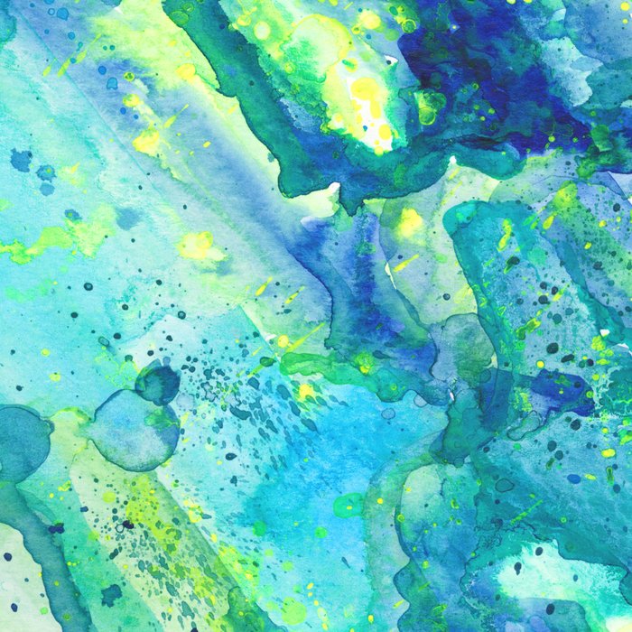 Caribbean Blues Abstract Coffee Mug Gallery Image 2