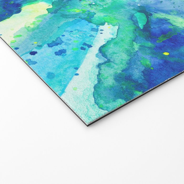 Caribbean Blues Abstract Welcome Mat Gallery Image 2