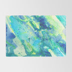 Caribbean Blues Abstract Rug Gallery Image 2
