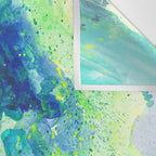 Caribbean Blues Abstract Wall Tapestry Gallery Image 3