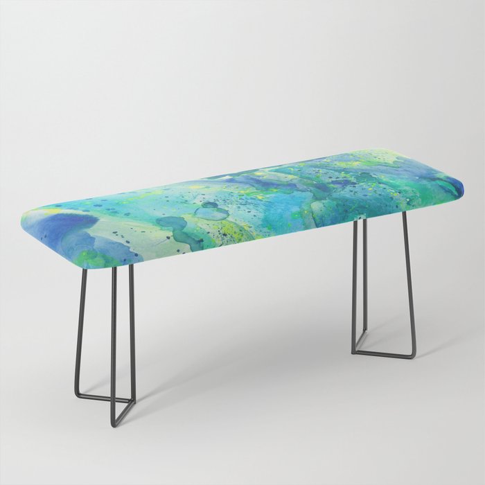 Caribbean Blues Abstract Bench Gallery Image 1