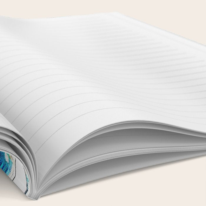 Blue Octopus Crosshatch Watercolor Comic Notebook Gallery Image 2