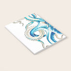Blue Octopus Crosshatch Watercolor Comic Notebook Gallery Image 3