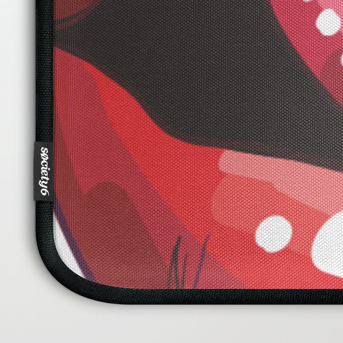 Red Lips with Heart Laptop Sleeve Gallery Image 3