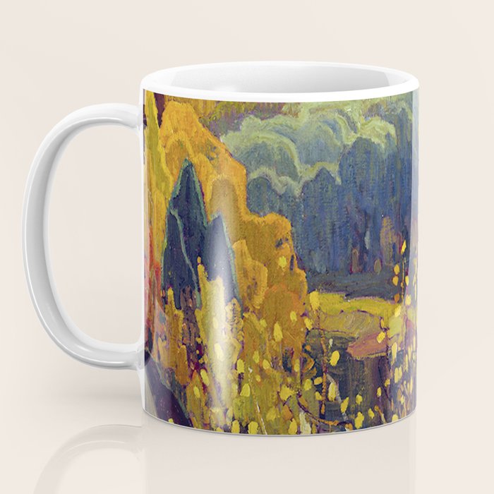 Franklin Carmichael Canadian artist Art Nouveau Post-Impressionism October Gold Coffee Mug Gallery Image 3