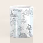 Toile de Jouy Vintage French Pastoral Blue & White Stripe Coffee Mug Gallery Image 4