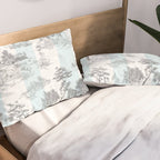 Toile de Jouy Vintage French Pastoral Blue & White Stripe Pillow Sham Gallery Image 2