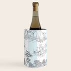 Toile de Jouy Vintage French Pastoral Blue & White Stripe Wine Chiller Gallery Image 3