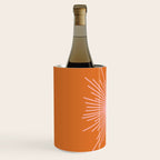 Sunburst - Minimalist Mid Century Modern Sun in Pink and Orange Wine Chiller Gallery Image 2