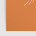Sunburst - Minimalist Mid Century Modern Sun in Pink and Orange Poster Gallery Image 3