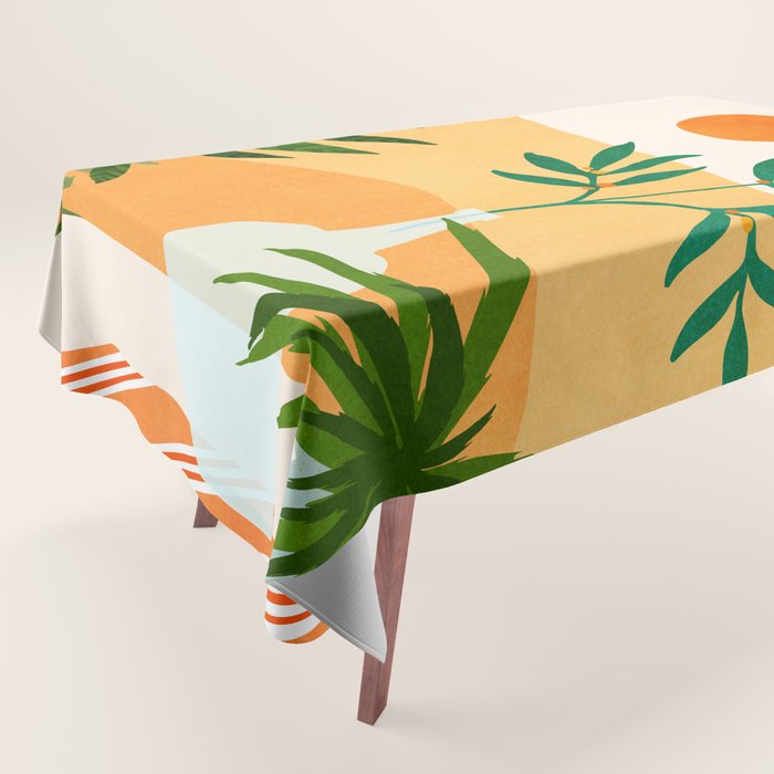 California Sunset Views Tablecloth Gallery Image 1