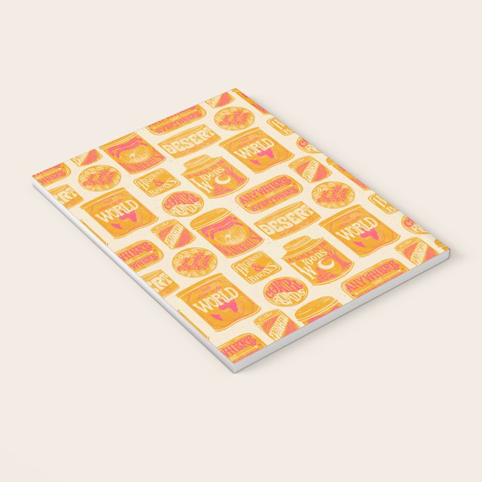 Vagabondâs Cupboard - marigold and pink Notebook Gallery Image 3