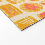Vagabondâs Cupboard - marigold and pink Welcome Mat Gallery Image 2