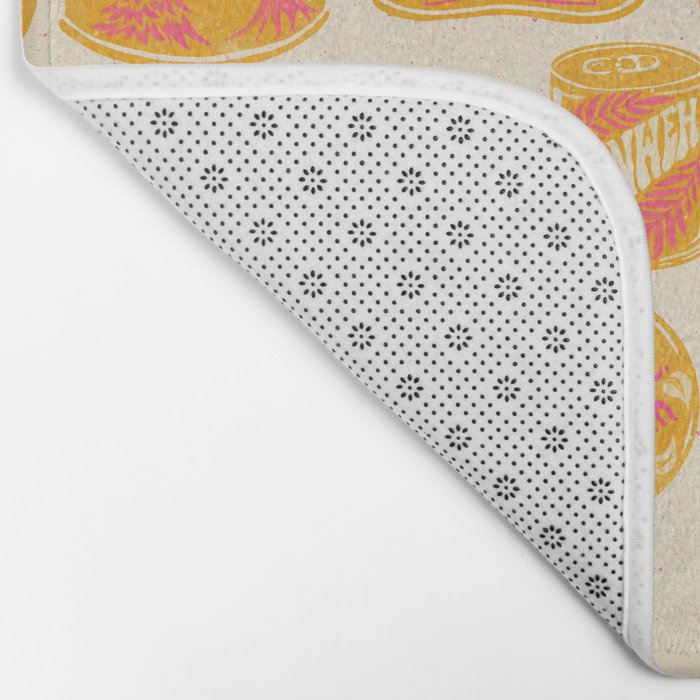 Vagabondâs Cupboard - marigold and pink Bath Mat Gallery Image 2