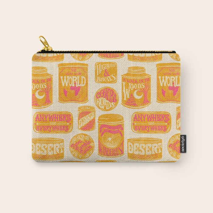 Vagabondâs Cupboard - marigold and pink Carry All Pouch Gallery Image 1