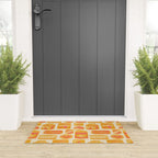 Vagabondâs Cupboard - marigold and pink Welcome Mat Gallery Image 3