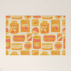 Vagabondâs Cupboard - marigold and pink Welcome Mat Gallery Image 1