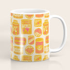 Vagabondâs Cupboard - marigold and pink Coffee Mug Gallery Image 1