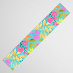 Exotic Fruit Garden Tropical Summer Foliage And Fruit Turquoise Table Runner Gallery Image 3