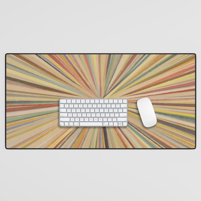 Abstract Pastel Bloom Desk Mat Gallery Image 1