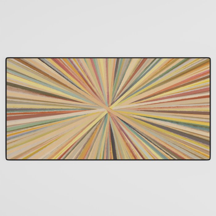 Abstract Pastel Bloom Desk Mat Gallery Image 3