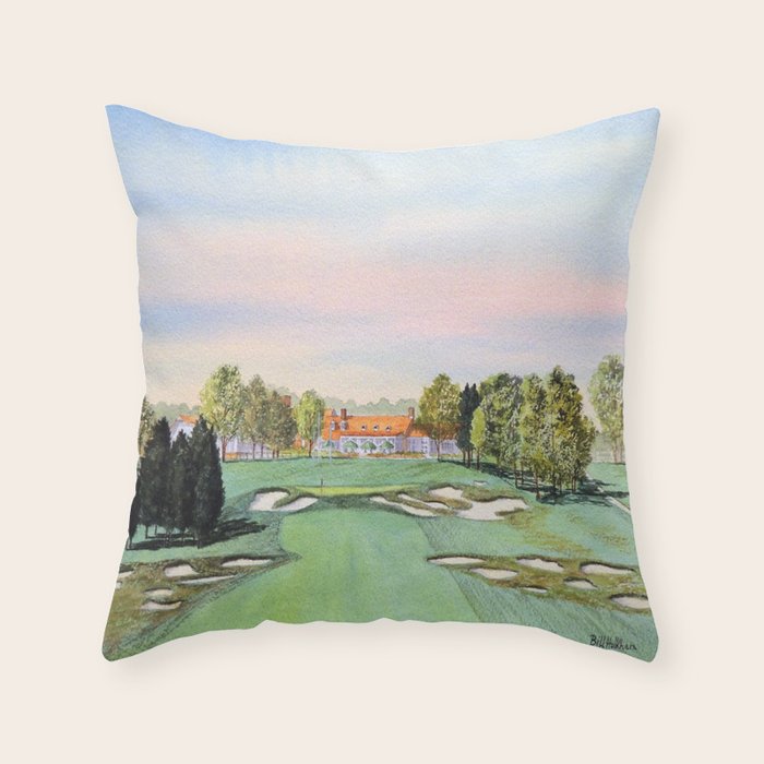 Bethpage State Park Golf Course Throw Pillow Gallery Image 6