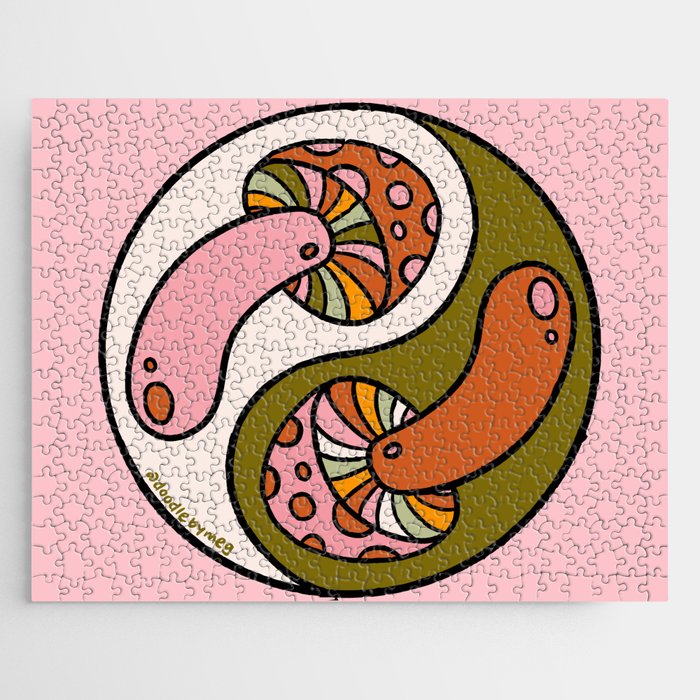 Mushroom Yin Yang Jigsaw Puzzle Gallery Image 1