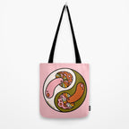 Mushroom Yin Yang Tote Bag Gallery Image 2
