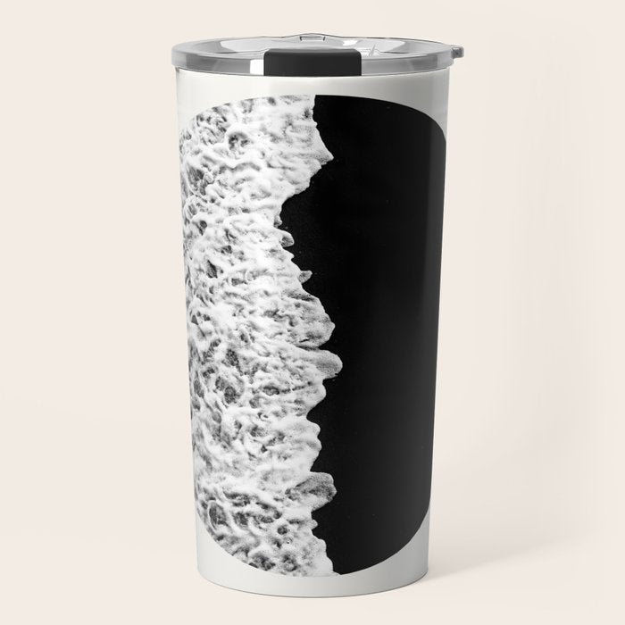 Ocean Yin Yang - Landscape Art Print, Black and White Photography  Travel Mug Gallery Image 1