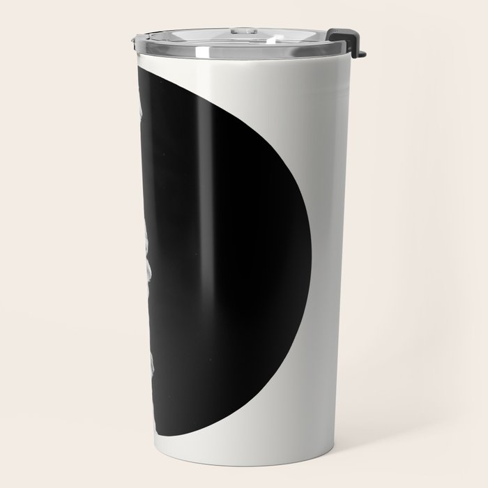 Ocean Yin Yang - Landscape Art Print, Black and White Photography  Travel Mug Gallery Image 2