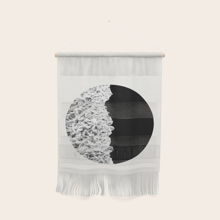 Ocean Yin Yang - Landscape Art Print, Black and White Photography  Wall Hanging Gallery Image 1