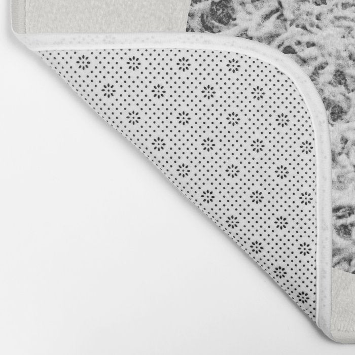 Ocean Yin Yang - Landscape Art Print, Black and White Photography  Bath Mat Gallery Image 2