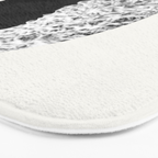 Ocean Yin Yang - Landscape Art Print, Black and White Photography  Bath Mat Gallery Image 3