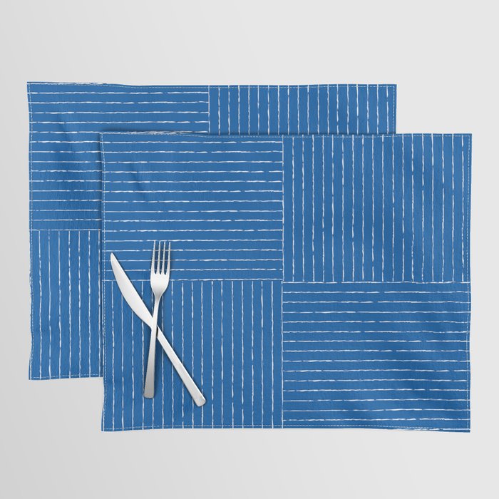 Lines III (Sapphire Blue) Placemat Gallery Image 1
