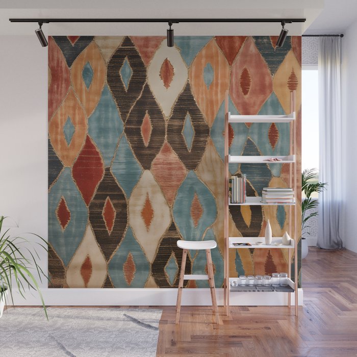 Rustic Shabby Moroccan Weave Wall Mural Gallery Image 1