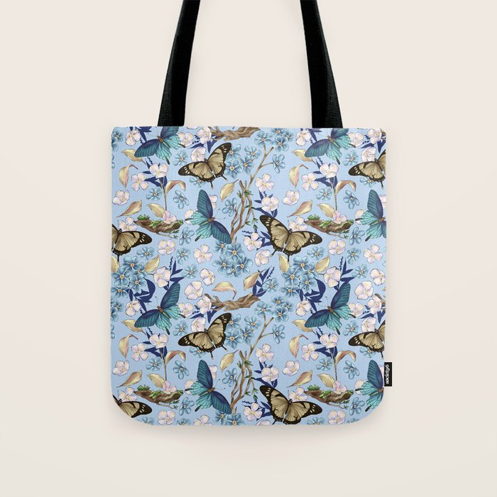 Springtime Flutter Bliss Tote Bag Gallery Image 1