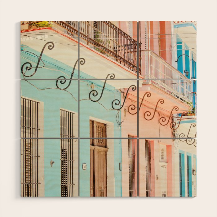 Caribbean Color - Havana Cuba Travel Photography Wood Wall Art Gallery Image 1