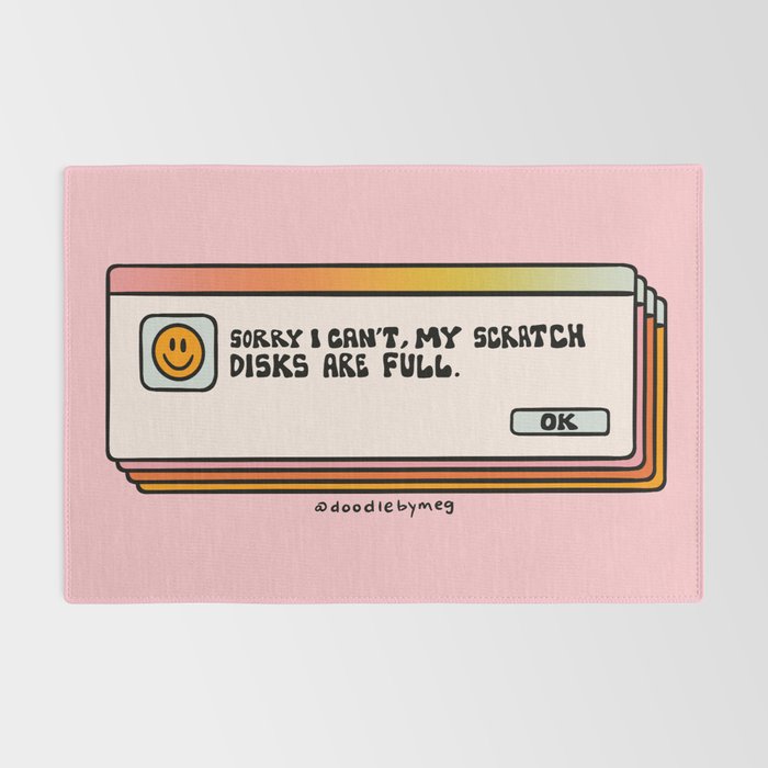 Scratch Disks Are Full Rug Gallery Image 2