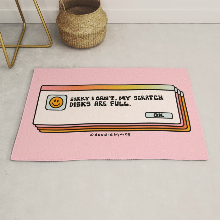 Scratch Disks Are Full Rug Gallery Image 1