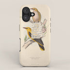 Bird Divinations: Golden Oriole (about: almanacofbirds.org) iPhone Case Gallery Image 1