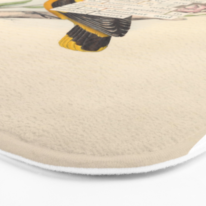 Bird Divinations: Golden Oriole (about: almanacofbirds.org) Bath Mat Gallery Image 3